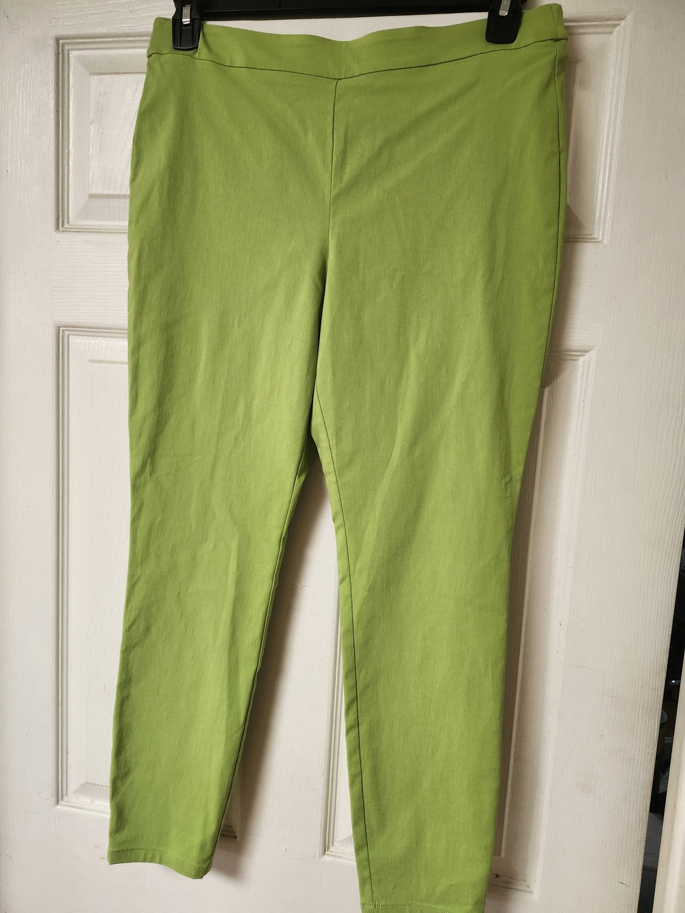 Maison Jules Lime Green Straight-Leg Pull-On